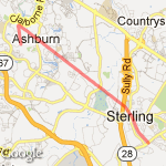 EAST tRAINING route map