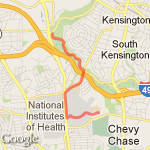 Beach to Grosvenor route map