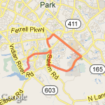 Salem/Lynnhaven/PA/DamNeck/Salem/Indep route map