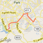 7/11/S. Rosemont/Lynnhaven/Indepence/Belspring route map