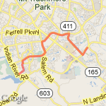 DamNeck/Holland/Lynnhaven/Salem route map