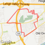7 Mile Easy Loop route map