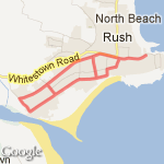 Rush Festival 10 k  route map