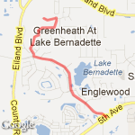 Golf links route map