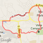 golfto church to path to park to home route map
