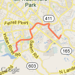 7/11-Rosemont-Lynnhaven-Salem-Independence route map