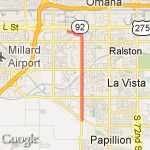 Cornhusker and Back route map