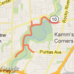 6 mile metro parks w/ 3 hills route map