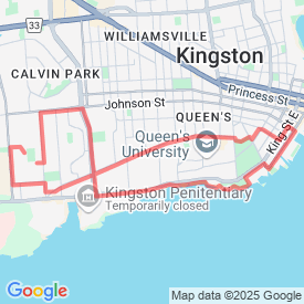 10 k downtown waterfront - 10.00 Km route in Kingston