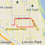 Lakeview/School route map