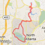 HometoCapitalCity - 8.4 miles route map