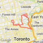 Running Room 17k LSD route map