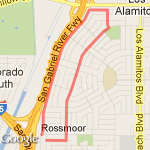 Rossmoor North Loop route map