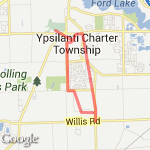 8 mile loop route map