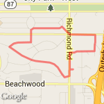 Trek Against Trafficking 5K route map