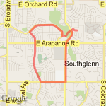 arapahoe road route route map