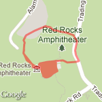 red rocks workout route map