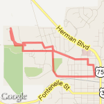 Figure eight route map