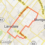 6.07 miles route map