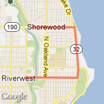 Car fix to lake drive and locust route map