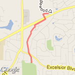 Saddlewood to purgatory park route map