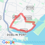 Sea front walk route map