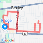 bexley  route map