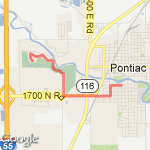 Gill's By Night route map