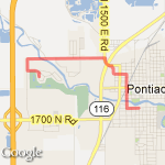 Gill's By Day route map