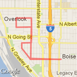 Overlook Loop route map