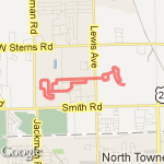 Bedford neighborhood route map