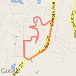 neighborhood 2.5mi route map