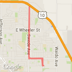 five mile day route map