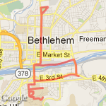lehigh 10 mile route map