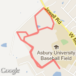 Asbury cross country trail route map