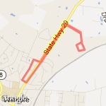 Three mile loop route map