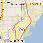 First 5 mile  route map