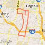 BU 5 miler route map