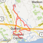 Down Dock/Guilford Lakes route map