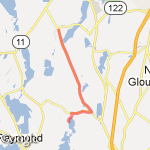 North Raymond Rd route map