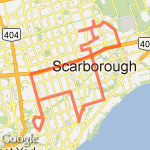 Scarborough/ Durham route map