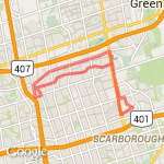 Scarborough 23 route map