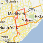 SCarborough / Markham 32 route map