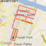 8 miles downtown route map