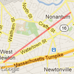 Silver Lake to Washington St & Back route map