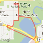 Over crowchild and rez quick loop route map