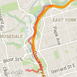 Don Valley route map