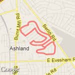 Dolphin Dash, downs farm swim team route map