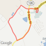 Annual Steven Garon 5k route map