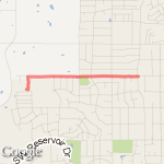 Easy morning run route map